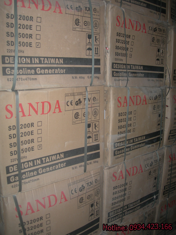máy phát điện gia đình Sanda sd6500e